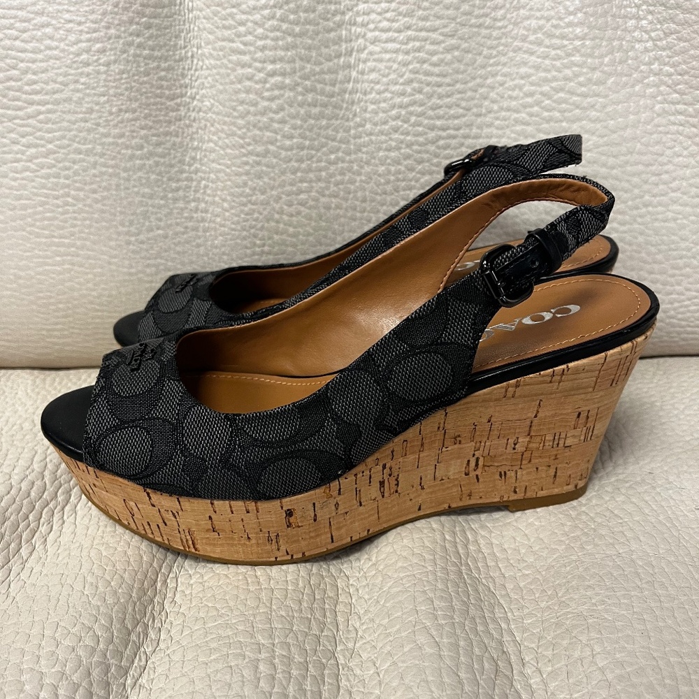 Coach wedge sandal